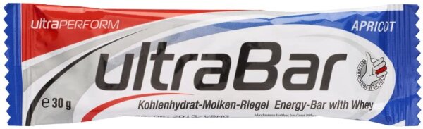 Ultra Sports ultra Bar Kohlenhydrat -Molken -Riegel Apricot