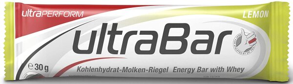 Ultra Sports ultra Bar Kohlenhydrat -Molken -Riegel Lemon