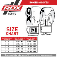 RDX F4 Sparring Boxhandschuhe Klettverschluss 16oz schwarz/ gold