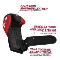 RDX F4 Sparring Boxhandschuhe Klettverschluss 16oz schwarz/ gold