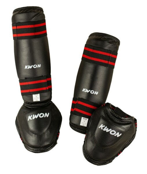 KWON Evolution Schienbein - Spannschutz schwarz