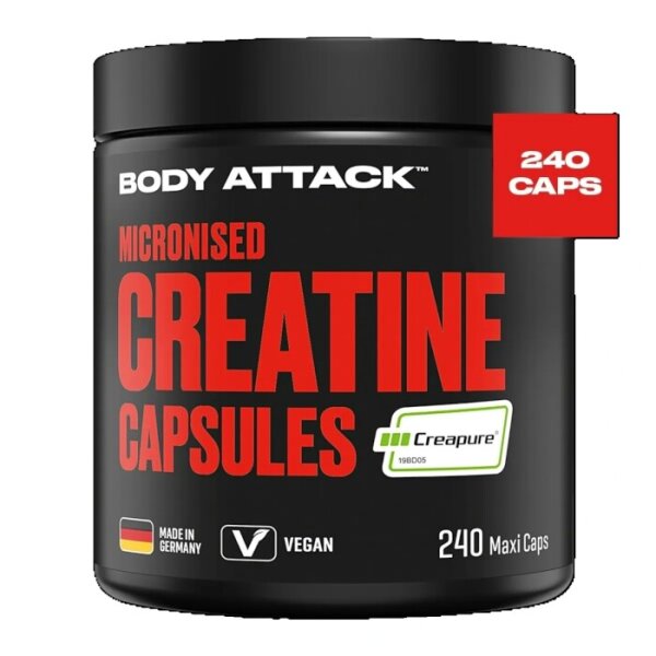 Boddy Attack Creatine Capsules ` Creapure`