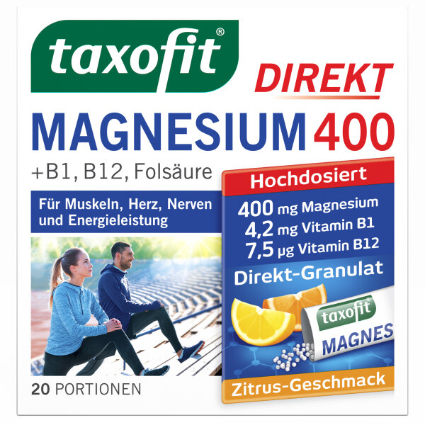 Taxofit® Magnesium 400 Direkt-Granulat