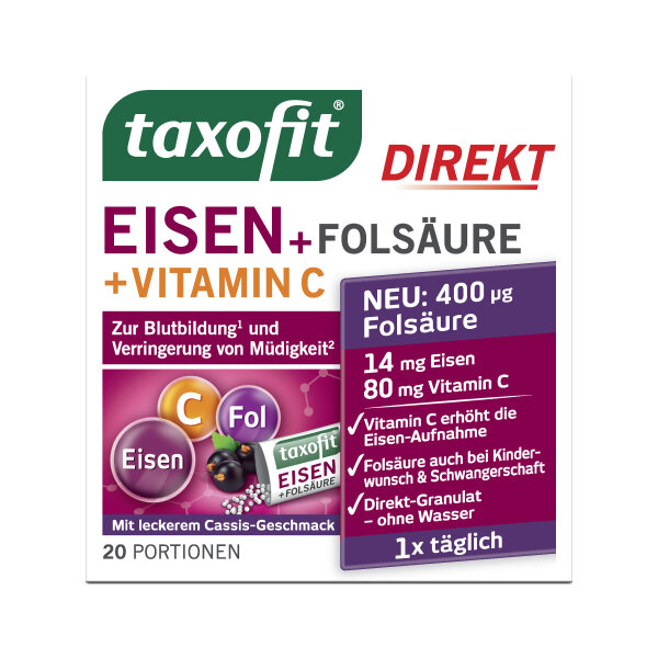 Taxofit® Eisen + Folsäure Direkt-Granulat