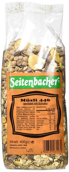 Seitenbacher Müsli 446 geröstet mit Schoko
