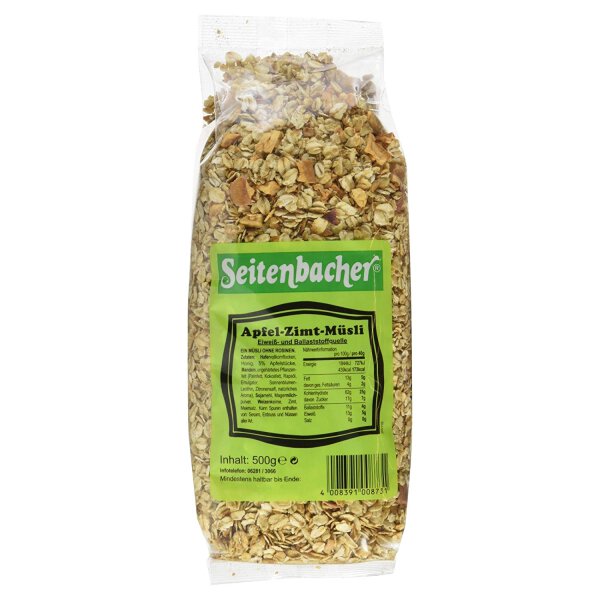 Seitenbacher Apfel -Zimt Müsli